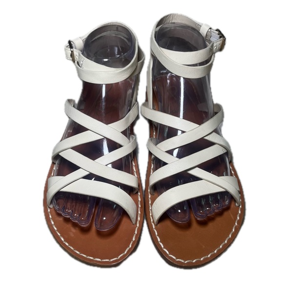 Sam Edelman Shoes - Sam Edelman Meriai Leather Strappy Sandals Ivory Size 7.5